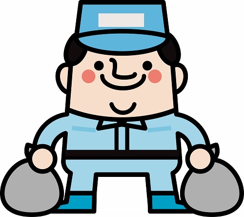 愛媛ライフサービスゴミ回収作業